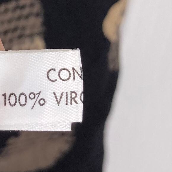 PADDY CAMPBELL Dress UK 14/US 10 Virgin Wool Geo Print Bow Ruched Lined - Picture 9 of 11